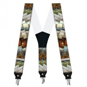 Bretele barbati personalizate, panorama, peisaje vechi pescuit